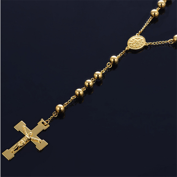 summer gold chain cross necklace two tone gold cross religious jewelry men's women's necklace, Silver
summer gold chain cross necklace two tone gold cross religious jewelry men's women's necklace, Silver