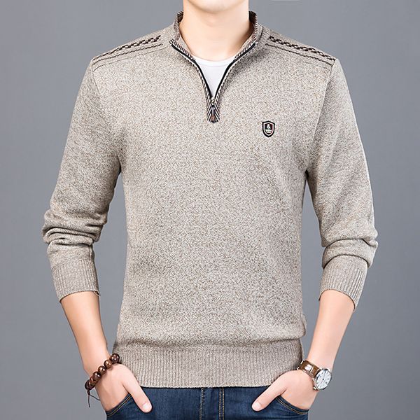 new men's sweaters thick warm winter zipper pullover cashmere wool sweaters man casual knitwear fleece velvet jacket coat, White;black
new men's sweaters thick warm winter zipper pullover cashmere wool sweaters man casual knitwear fleece velvet jacket coat, White;black
