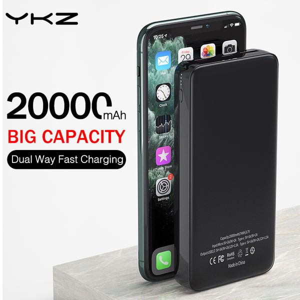 ykz power bank 20000mah portable external battery charger mobile powerbank pd fast charging poverbank for xiaomi mi pover bank
ykz power bank 20000mah portable external battery charger mobile powerbank pd fast charging poverbank for xiaomi mi pover bank