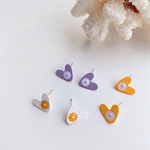korean fashion cartoon cute metal geometric stud earrings for women girls colorful flower heart asymmetric brincos jewelry, Golden;silver
korean fashion cartoon cute metal geometric stud earrings for women girls colorful flower heart asymmetric brincos jewelry, Golden;silver