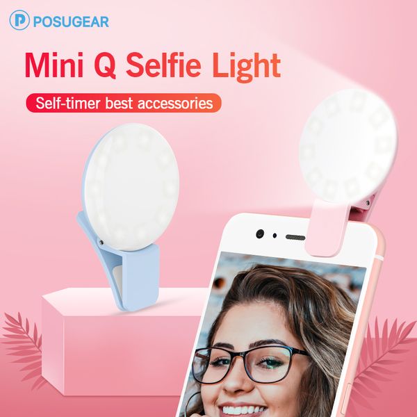 Posugear Mini Selfie Ring Light LED Clip Lamp Portable Mobile Phone Night Light Enhancing Photography In The Darkness For Phone
Posugear Mini Selfie Ring Light LED Clip Lamp Portable Mobile Phone Night Light Enhancing Photography In The Darkness For Phone