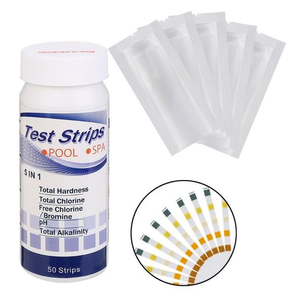 5 in1 pool spa water test strips chlorine bromine ph alkalinity hardness kit pools swimming piscinas accessories
5 in1 pool spa water test strips chlorine bromine ph alkalinity hardness kit pools swimming piscinas accessories
