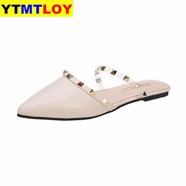 women slippers summer elegant outside dress pointed toe slipper rivet designers shallow woman flat leather slides 35-43, Black
women slippers summer elegant outside dress pointed toe slipper rivet designers shallow woman flat leather slides 35-43, Black
