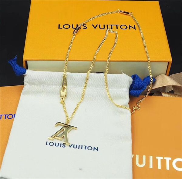 with box fashion luxurious 2020 designer for women men pendant necklace18k gold titanium steel charm l̴v necklace jewelry gu̴cci, Silver
with box fashion luxurious 2020 designer for women men pendant necklace18k gold titanium steel charm l̴v necklace jewelry gu̴cci, Silver