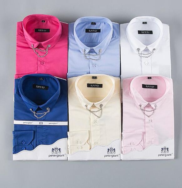 Wholesale-New 2019 High quality Mens Shirts Designer Brand Fashion Business Casual Dress Shirt with french cufflinks Free Shipping #525202
Wholesale-New 2019 High quality Mens Shirts Designer Brand Fashion Business Casual Dress Shirt with french cufflinks Free Shipping #525202