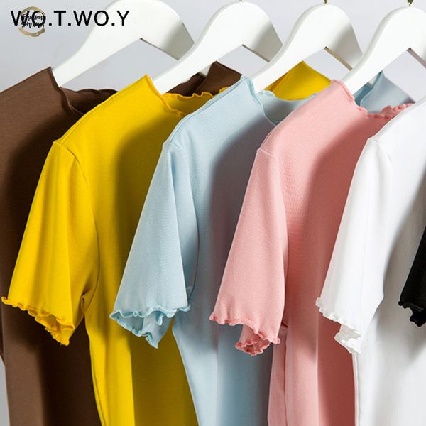 ruffles summer t shirt women cotton casual solid t shirt women korean tee shirt femme slim black v neck harajuku new, White
ruffles summer t shirt women cotton casual solid t shirt women korean tee shirt femme slim black v neck harajuku new, White