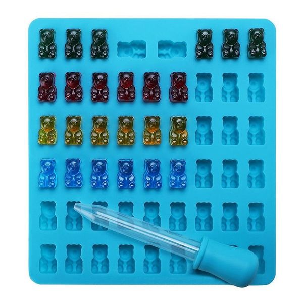 53-hole silicone cute bear shape candy mold safe food grade silicone candy mold portable 4 colors household baking hand tools other kitchen
53-hole silicone cute bear shape candy mold safe food grade silicone candy mold portable 4 colors household baking hand tools other kitchen