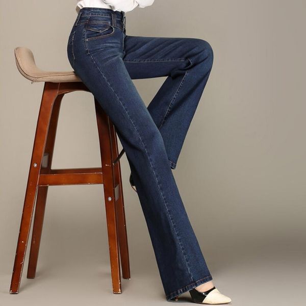 yy new spring autumn fashion women long pants high waist one button bleached wide-leg jeans with pockets 26-33, Blue
yy new spring autumn fashion women long pants high waist one button bleached wide-leg jeans with pockets 26-33, Blue