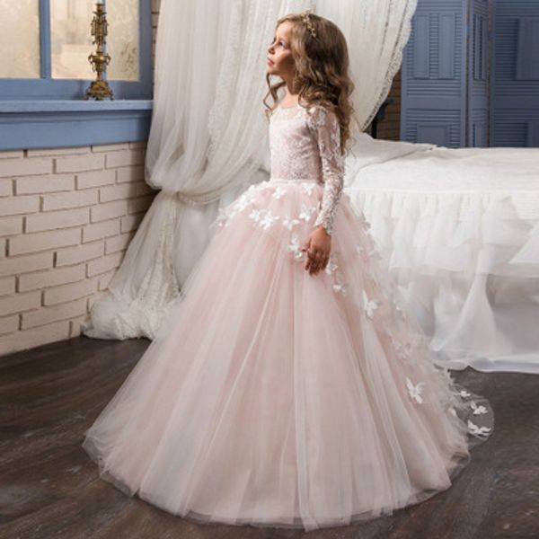 2020 new floor-length gauze butterfly simple good-looking fashion handmade flower peng peng skirt host girls piano performance dress, White;blue
2020 new floor-length gauze butterfly simple good-looking fashion handmade flower peng peng skirt host girls piano performance dress, White;blue