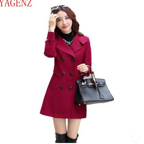 yagenz 2017 female students the spring wool new product han edition women clothing large sizer temperament wool coat kg633, Black
yagenz 2017 female students the spring wool new product han edition women clothing large sizer temperament wool coat kg633, Black