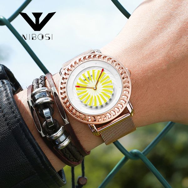 nibosi men analog sports watches men's mesh strap army rose gold watch man quartz clock relogio masculino, Slivery;brown
nibosi men analog sports watches men's mesh strap army rose gold watch man quartz clock relogio masculino, Slivery;brown