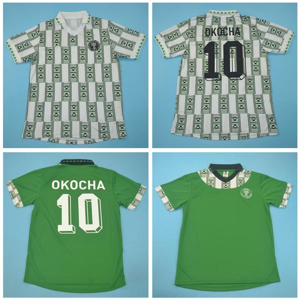 1994 retro world cup soccer jersey starboy classic football shirt 94 okocha yekini amokachi 94 vintage uniforms home green away gray, Black;yellow
1994 retro world cup soccer jersey starboy classic football shirt 94 okocha yekini amokachi 94 vintage uniforms home green away gray, Black;yellow