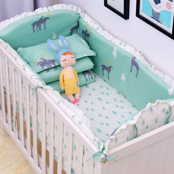 110*60cm 5pcs/set animated crib bed bumper for newborns 100%cotton comfortable children's bed protector baby washable
110*60cm 5pcs/set animated crib bed bumper for newborns 100%cotton comfortable children's bed protector baby washable