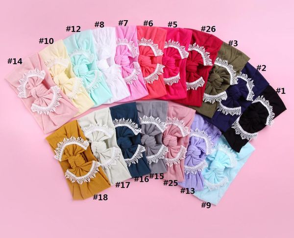 30pc/lot 27 color u pick 2020 new baby lace trim nylon headband bowknot turban headwrap hair bands for children girls headwear, Slivery;white
30pc/lot 27 color u pick 2020 new baby lace trim nylon headband bowknot turban headwrap hair bands for children girls headwear, Slivery;white