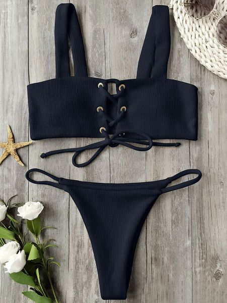 2020 new women bandage push-up padded bikini set lace up solid color high waist swimwear swimsuit bathing suit
2020 new women bandage push-up padded bikini set lace up solid color high waist swimwear swimsuit bathing suit