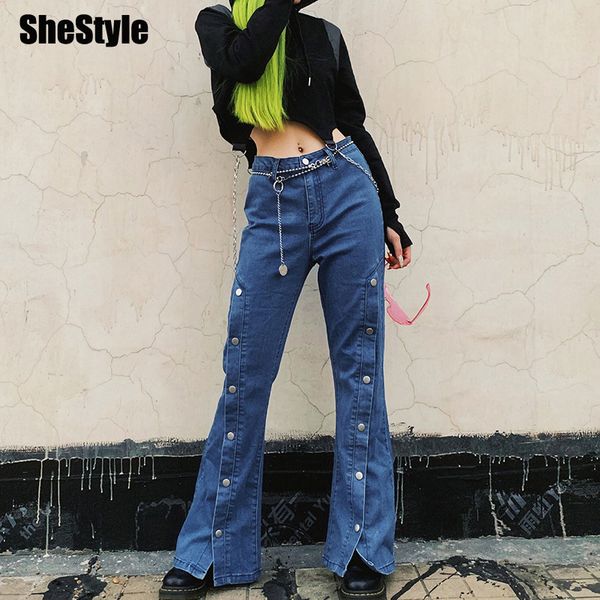 shestyle boot cut high waist blue jeans women 2019 autumn winter button up flare pants ladies high street outfits stylish trendy
shestyle boot cut high waist blue jeans women 2019 autumn winter button up flare pants ladies high street outfits stylish trendy