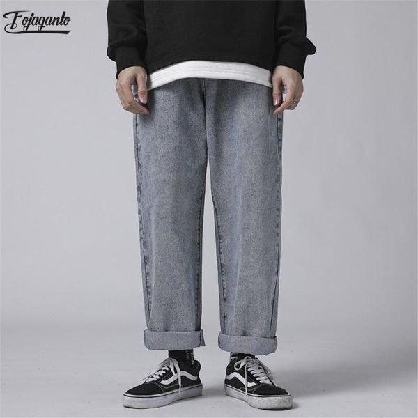 men's jeans fojaganto tide brand straight spring summer printing retro washed wide leg denim pants male, Blue
men's jeans fojaganto tide brand straight spring summer printing retro washed wide leg denim pants male, Blue