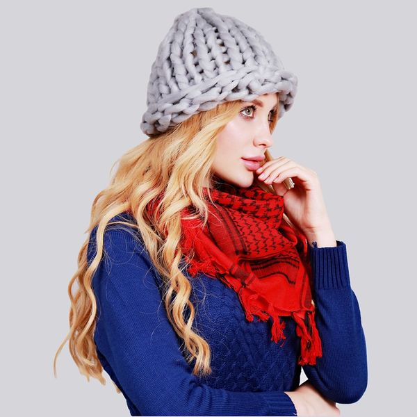 women winter warm hat handmade knitted coarse lines cable hats knit cap beanie crochet caps women accessories ay986726, Blue;gray
women winter warm hat handmade knitted coarse lines cable hats knit cap beanie crochet caps women accessories ay986726, Blue;gray