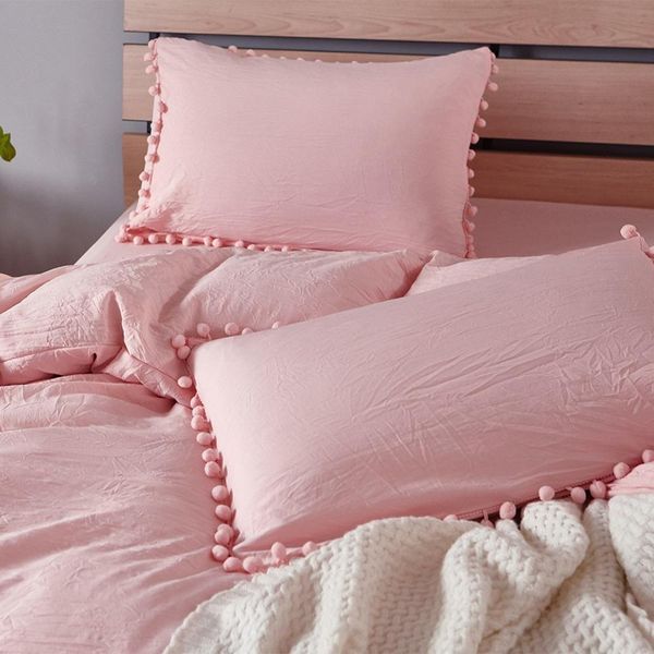 50 quilt cover set pink bedding sets wish furry little balls size comforter sets ab#90
50 quilt cover set pink bedding sets wish furry little balls size comforter sets ab#90