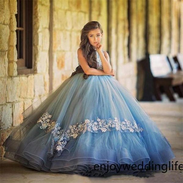 2020 gorgeous girl pageant dresses jewel neck 3d floral appliqued sleeveless flower girl gowns tiered cascading ruffle long birthday gowns, White;blue
2020 gorgeous girl pageant dresses jewel neck 3d floral appliqued sleeveless flower girl gowns tiered cascading ruffle long birthday gowns, White;blue