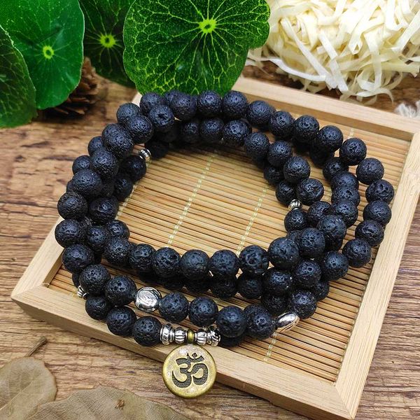 chakra bracelet 108 mala lava rock stone lotus om buddha charm yoga bracelet or necklace natural stone jewelry dropshipping, Black
chakra bracelet 108 mala lava rock stone lotus om buddha charm yoga bracelet or necklace natural stone jewelry dropshipping, Black