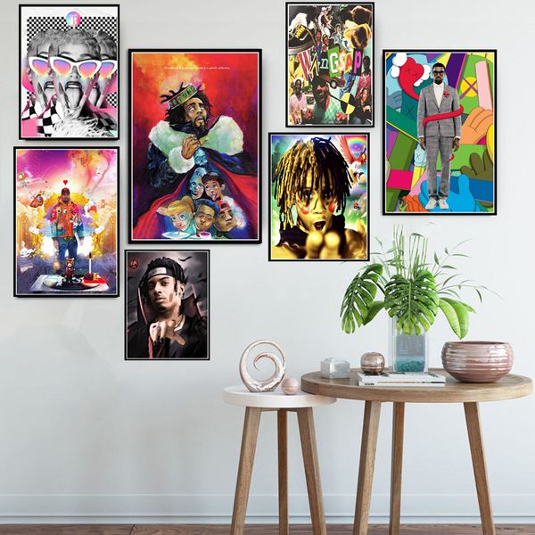 poster and prints trippie redd j cole kanye west rapper music star anime painting art wall pictures for living room home decor
poster and prints trippie redd j cole kanye west rapper music star anime painting art wall pictures for living room home decor
