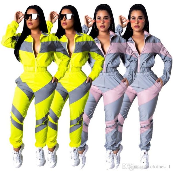 women designer jacket legging outfits 2 piece set tracksuit outerwear tights sport suit long sleeve cardigan pants tracksuit klw0449, Gray