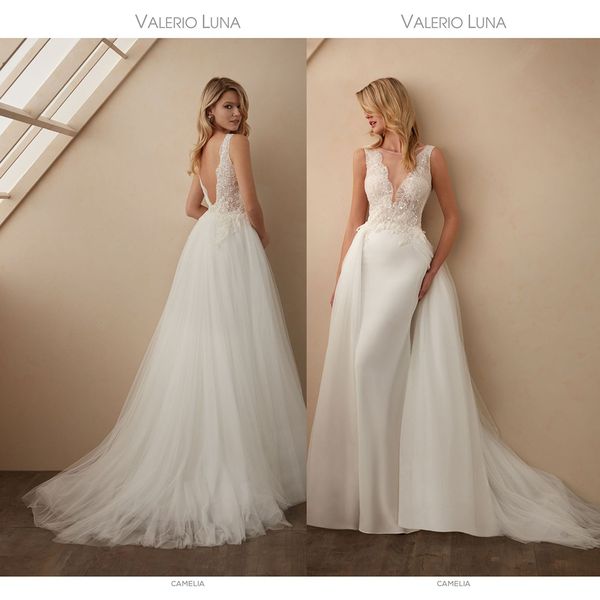 elegant valerio luna mermaid wedding dresses jewel sleeveless backless lace applique sequins wedding gown sweep train robe de mariée, White
elegant valerio luna mermaid wedding dresses jewel sleeveless backless lace applique sequins wedding gown sweep train robe de mariée, White