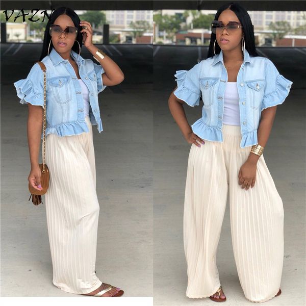 vazn 2018 new style brand fashion casual style women denim jacket turn-down collar butterfly sleeve bodycon outwear sy0506, Black;brown
vazn 2018 new style brand fashion casual style women denim jacket turn-down collar butterfly sleeve bodycon outwear sy0506, Black;brown