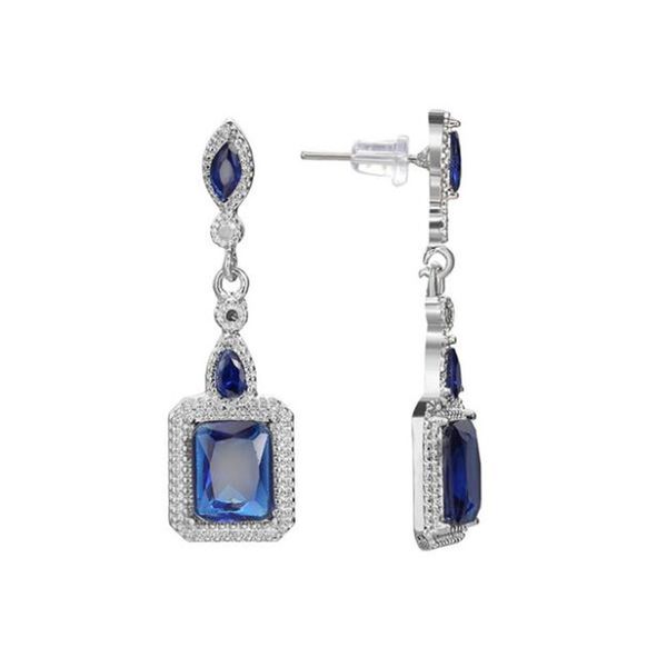 sterling silver long style square earrings charming blue crystal women's earrings wedding fashion jewelry
sterling silver long style square earrings charming blue crystal women's earrings wedding fashion jewelry