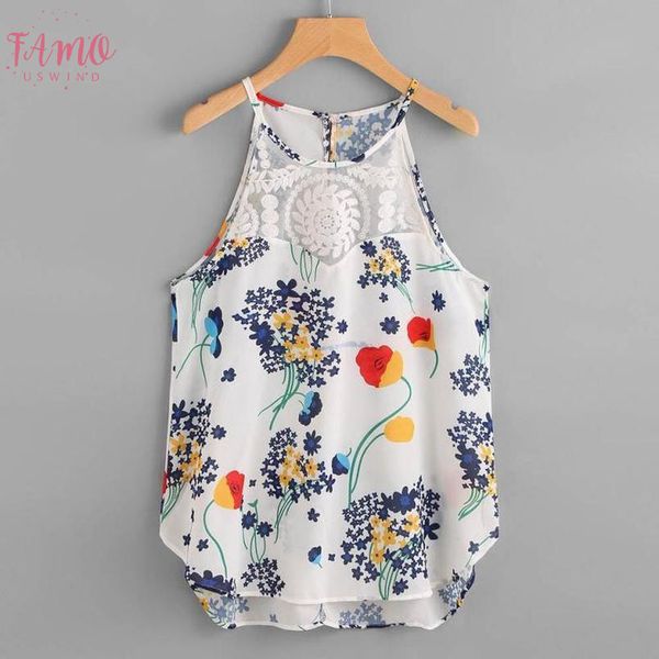 womens clothing summer for women casual round neck floral ladies blouses sleeveless summer blouses chiffon, White
womens clothing summer for women casual round neck floral ladies blouses sleeveless summer blouses chiffon, White
