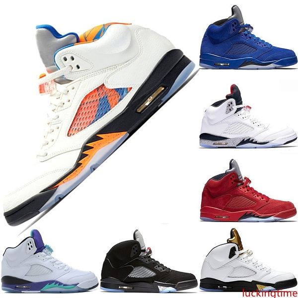 men 5 5s basketball designer shoes international flight red blue suede white cement oreo og metallic black sports sneakers size 41-47
men 5 5s basketball designer shoes international flight red blue suede white cement oreo og metallic black sports sneakers size 41-47