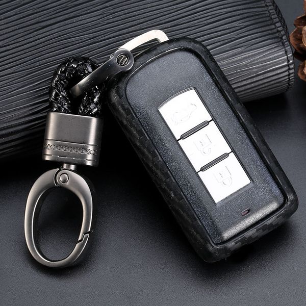 for mitsubishi outlander lancer 10 pajero sport asx car accessories carbon fiber protection smart key covers car styling case
for mitsubishi outlander lancer 10 pajero sport asx car accessories carbon fiber protection smart key covers car styling case