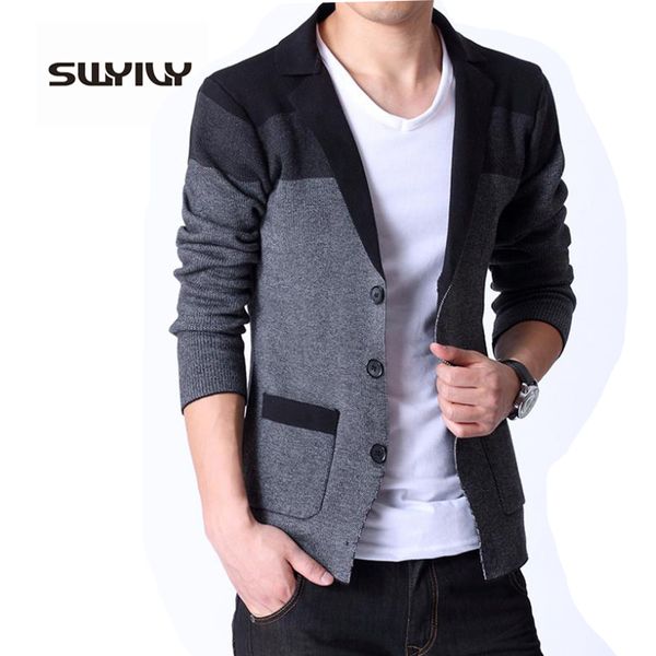 spring new men's knitted cardigan male korean coat slim sweater blazer masculino, White;black
spring new men's knitted cardigan male korean coat slim sweater blazer masculino, White;black