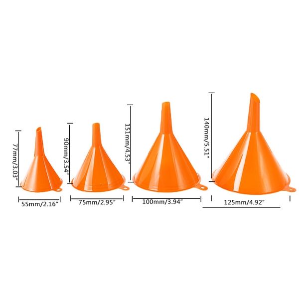 car-styling 4pcs plastic funnel set for car oil gas and fluids auto home kitchen function automobiles accessoriesqiang
car-styling 4pcs plastic funnel set for car oil gas and fluids auto home kitchen function automobiles accessoriesqiang