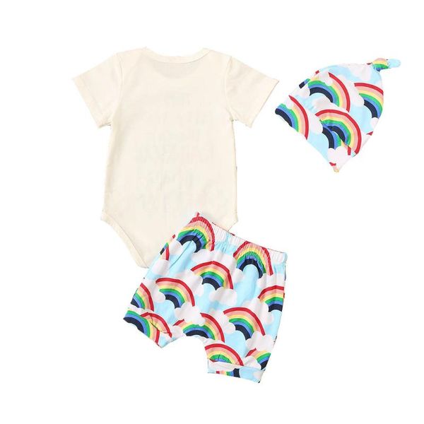 0-24m newborn baby boy/girl clothes set romper rainbow striped shorts outfits 3pcs baby sets, White
0-24m newborn baby boy/girl clothes set romper rainbow striped shorts outfits 3pcs baby sets, White