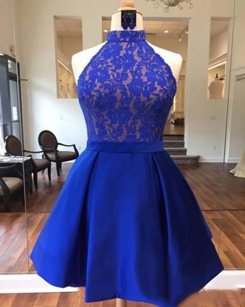 2019 royal blue lace short evening party dresses mini homecoming party gowns short prom dresses bride short bridesmaid dresses high neck, Black
2019 royal blue lace short evening party dresses mini homecoming party gowns short prom dresses bride short bridesmaid dresses high neck, Black
