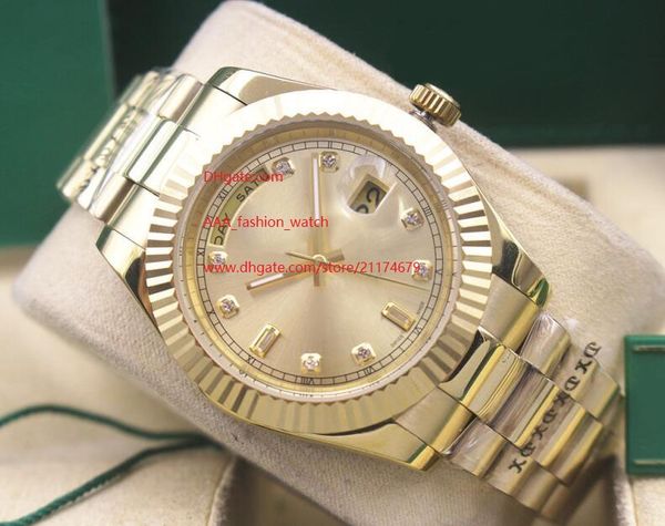 luxury wristwatches sapphire glass 41mm day-date diamond 326938 asia 2813 movement automatic mechanical mens watch watches, Slivery;brown
luxury wristwatches sapphire glass 41mm day-date diamond 326938 asia 2813 movement automatic mechanical mens watch watches, Slivery;brown