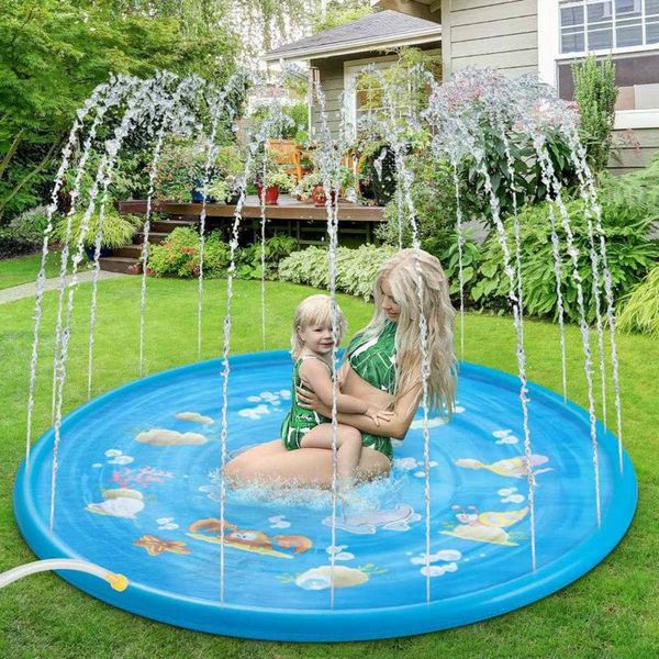 100/150/170cm sprinkle & splash play mat fun summer spray toysinflatable splash pad outdoor water toys for children kids 2color
100/150/170cm sprinkle & splash play mat fun summer spray toysinflatable splash pad outdoor water toys for children kids 2color