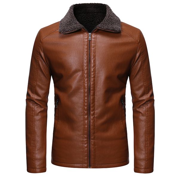 mens leather jacket 2019 new winter keep warm thicken motorcycle jacket coat fashion casual men faux fur collar leather jackets, Black
mens leather jacket 2019 new winter keep warm thicken motorcycle jacket coat fashion casual men faux fur collar leather jackets, Black