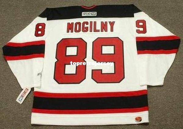 wholesale mens alexander mogilny new jersey devils 2001 ccm home retro hockey jersey, Black;red