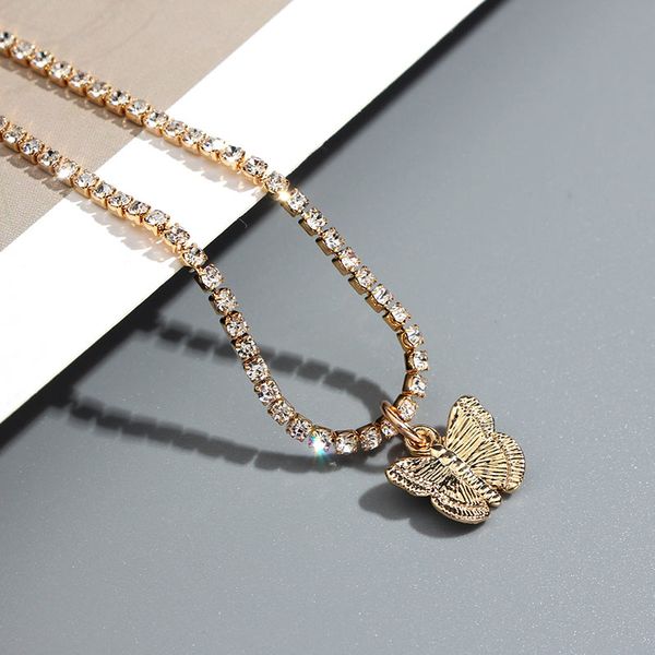 just feel cute metal butterfly pendant necklace for women gold color crystal chain necklace new fashion temperament jewelry gift, Silver
just feel cute metal butterfly pendant necklace for women gold color crystal chain necklace new fashion temperament jewelry gift, Silver