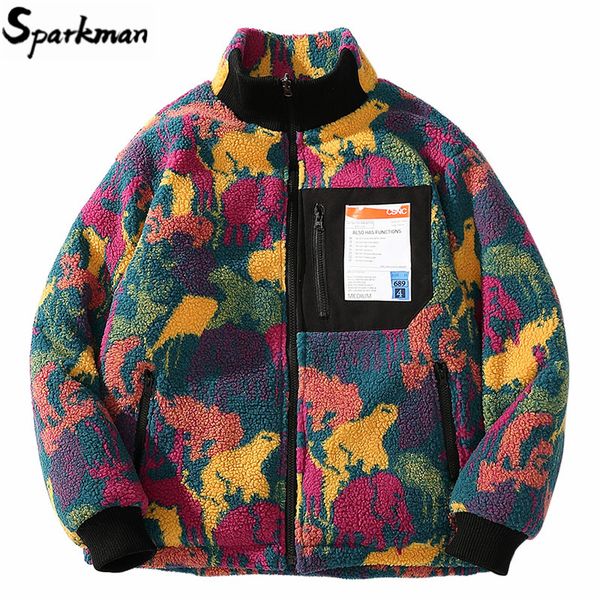 2019 hip hop reversible jacket parka colorful animal paint camouflage streetwear men harajuku windbreaker coat fleece winter zip, Black
2019 hip hop reversible jacket parka colorful animal paint camouflage streetwear men harajuku windbreaker coat fleece winter zip, Black