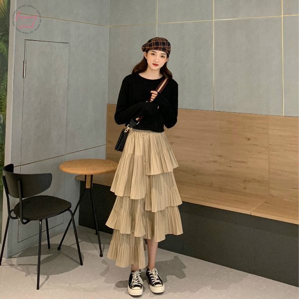 solid 2019 new girls spring summer fashion high elastic waist pleated loose irregular cake skirt drop shipping, Black
solid 2019 new girls spring summer fashion high elastic waist pleated loose irregular cake skirt drop shipping, Black