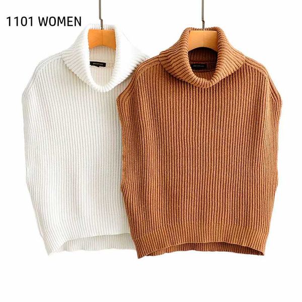 women's sweaters spring white khaki solid turtleneck sleeveless style sweater female fashion casual woman pull clothes, White;black
women's sweaters spring white khaki solid turtleneck sleeveless style sweater female fashion casual woman pull clothes, White;black