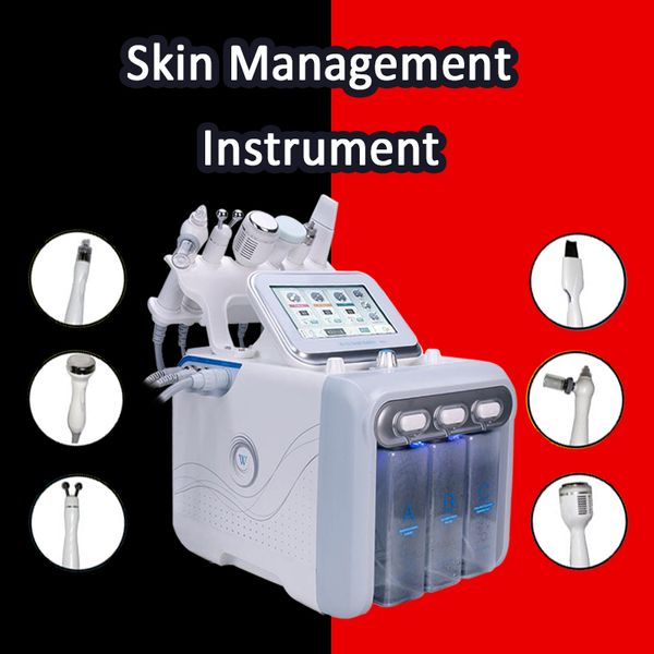 6 in 1 h2-o2 facial cleansing dead skin ultrasound nutrient injection skin moisturing multi-functional beauty equipment machine dhl, Black;white
6 in 1 h2-o2 facial cleansing dead skin ultrasound nutrient injection skin moisturing multi-functional beauty equipment machine dhl, Black;white