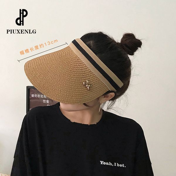 summer hats for beach women cute sun hat female wide brim straw visor hat cap caps sun visor girls hats women, Blue;gray 
summer hats for beach women cute sun hat female wide brim straw visor hat cap caps sun visor girls hats women, Blue;gray