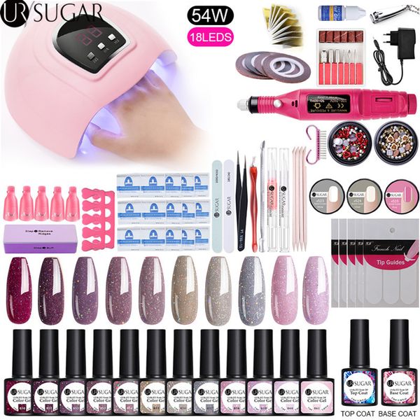 ur sugar nail set uv led lamp dryer with 12pcs nail gel polish kit soak off manicure tools set electric drill art gel
ur sugar nail set uv led lamp dryer with 12pcs nail gel polish kit soak off manicure tools set electric drill art gel