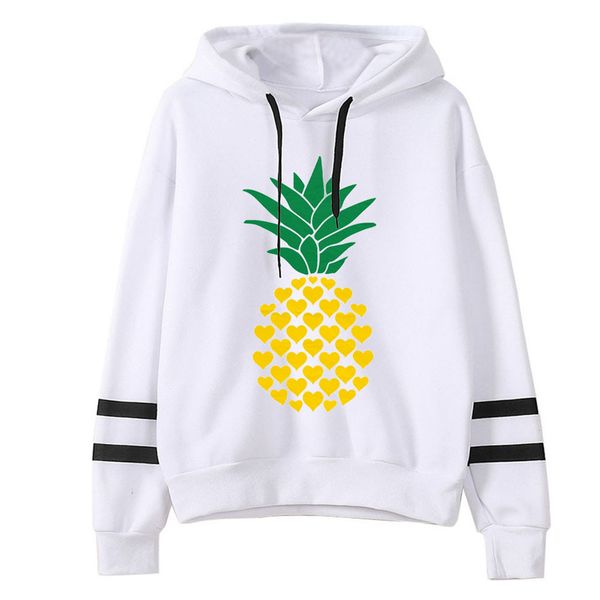 sweatshirt hoodies women chic loose pullovers pineapple printing stripe round collar autumn long sleeves casual moletom new, Black
sweatshirt hoodies women chic loose pullovers pineapple printing stripe round collar autumn long sleeves casual moletom new, Black