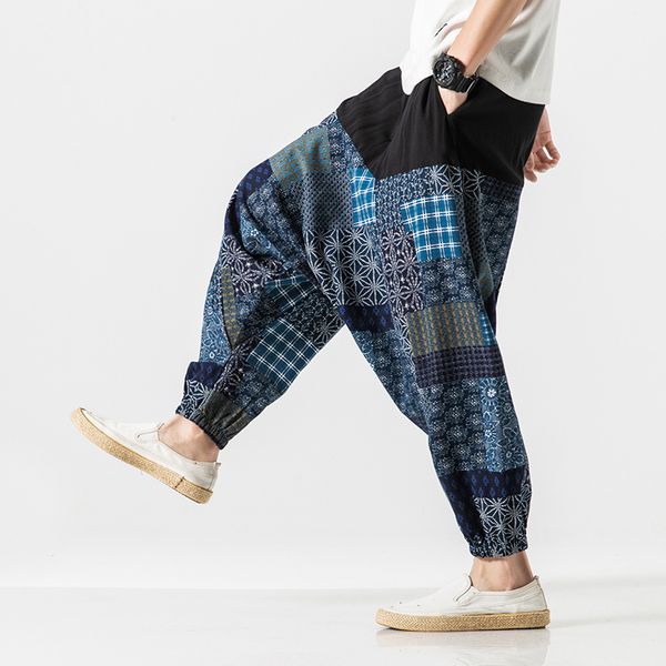 mrdonoo cotton linen loose large baggy pants hippy boho bloomers cross-pants men wide leg harem pants plus size trousers qt713, Black
mrdonoo cotton linen loose large baggy pants hippy boho bloomers cross-pants men wide leg harem pants plus size trousers qt713, Black